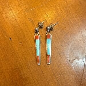 Colorful Geometric Drop Earrings